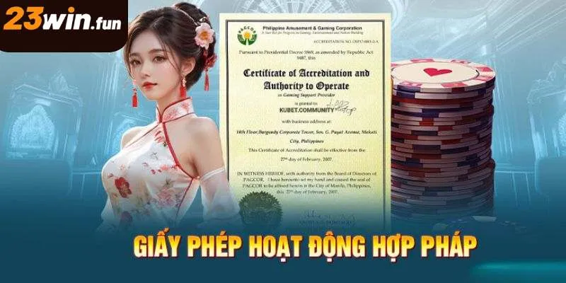 23win được cấp phép hợp pháp minh bạch và an toàn