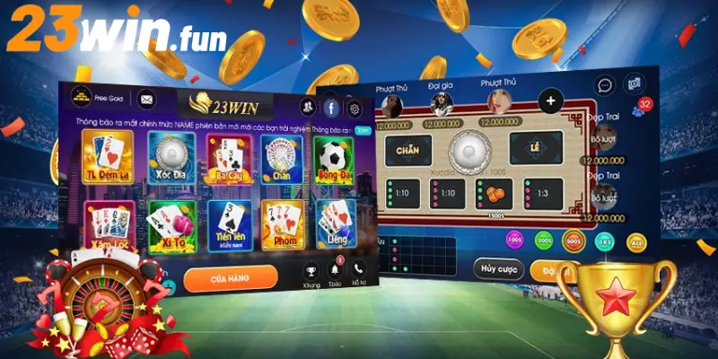 Game bài 23Win đa dạng trò chơi 