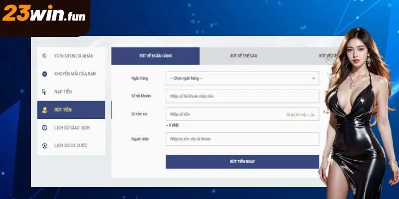 23WIN hỗ trợ 4 phương thức thanh toán an toàn, tiện lợi